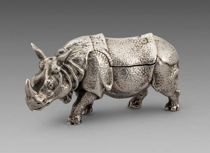An Extremely Rare Victorian Rhino box